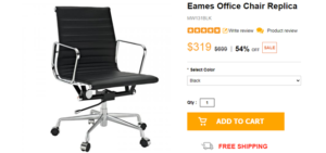 Eames office chair replica