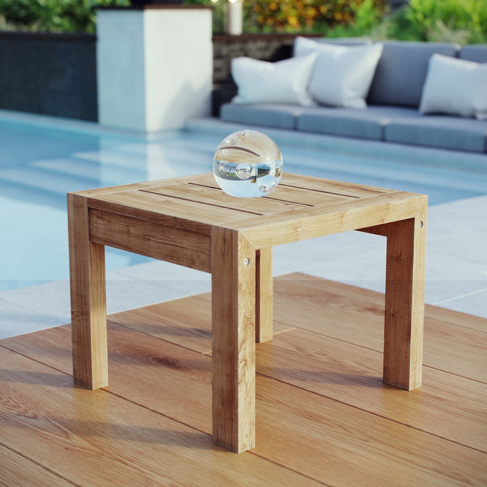 modterior :: outdoor :: side tables :: upland outdoor patio wood side