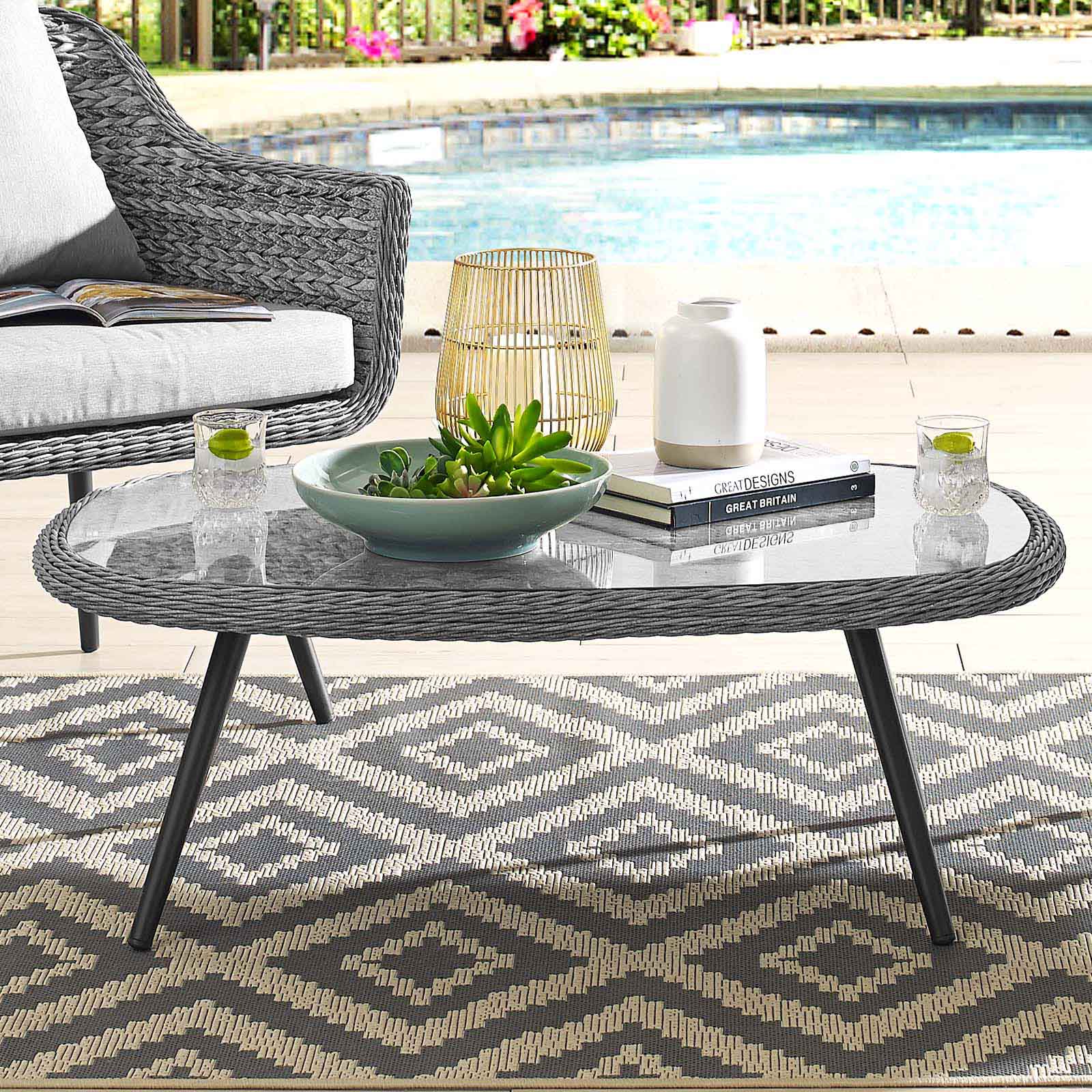 modterior :: outdoor :: coffee tables :: endeavor outdoor patio wicker