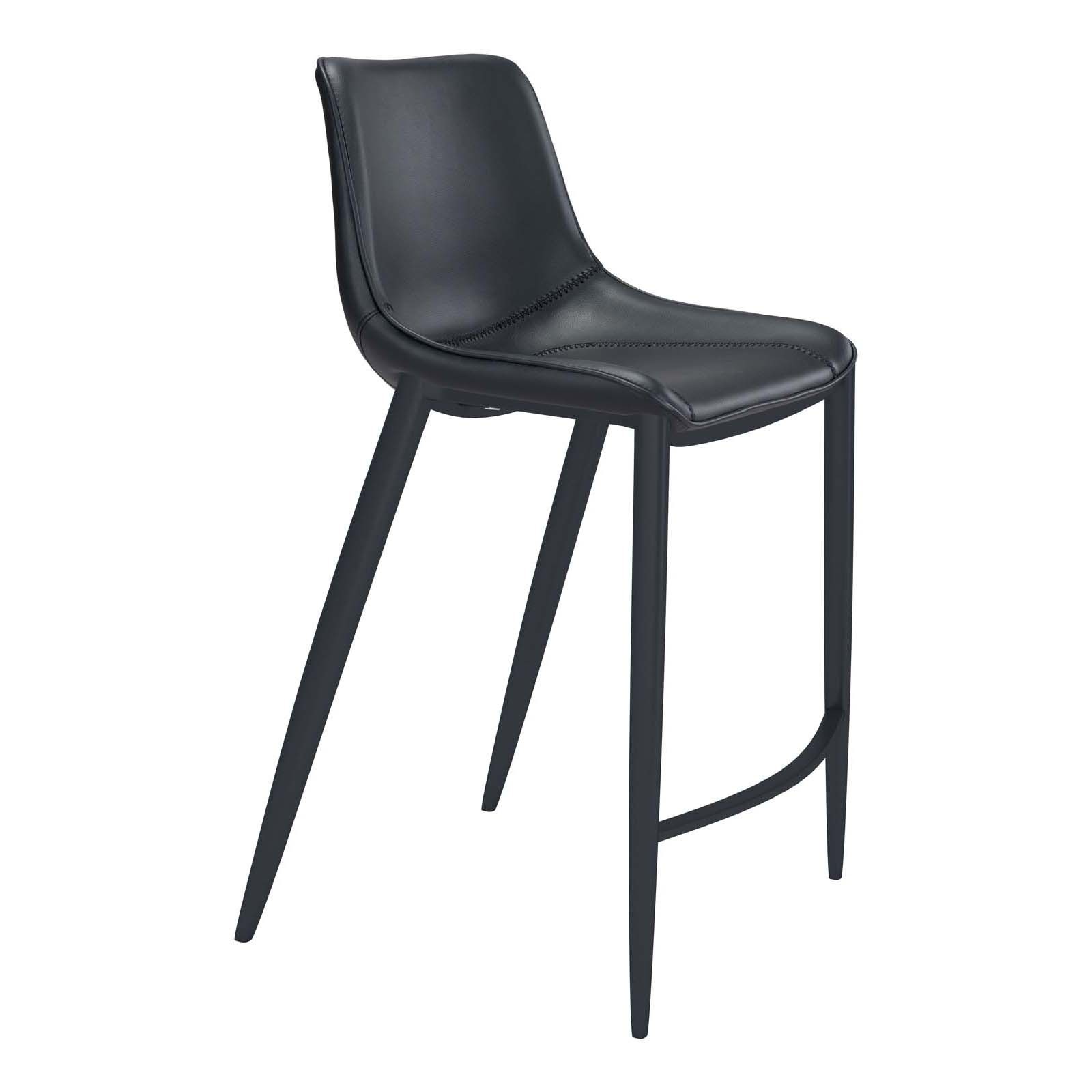 Magnus Bar Chair Set of 2 Black