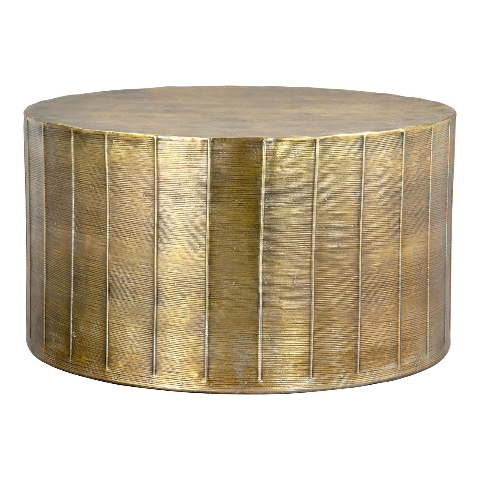 Chris Coffee Table in Antique Brass