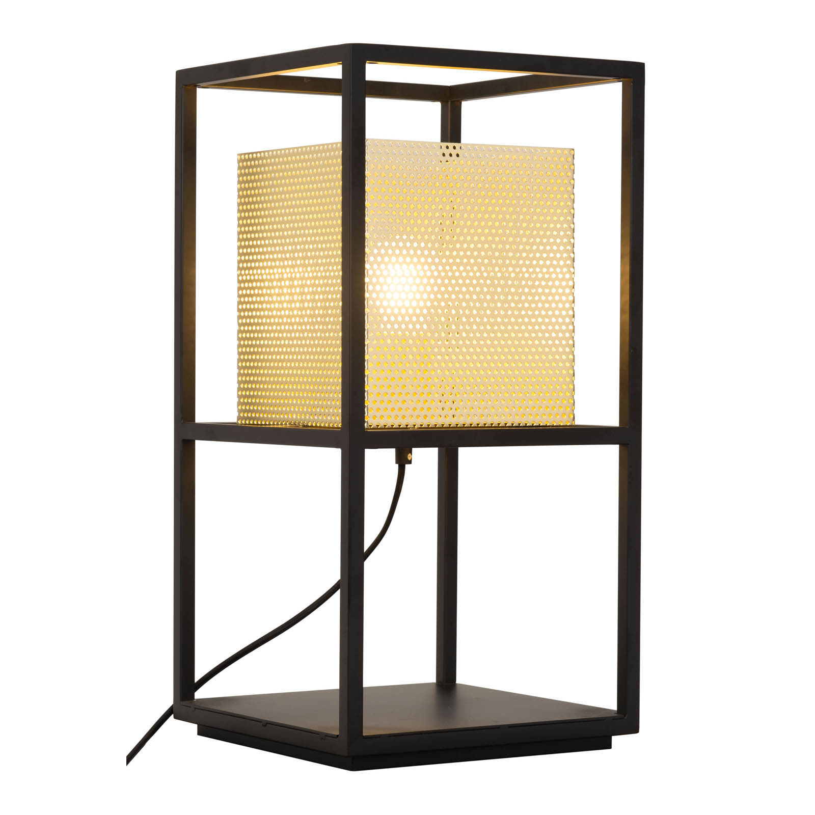 Yves Table Lamp in Gold & Black