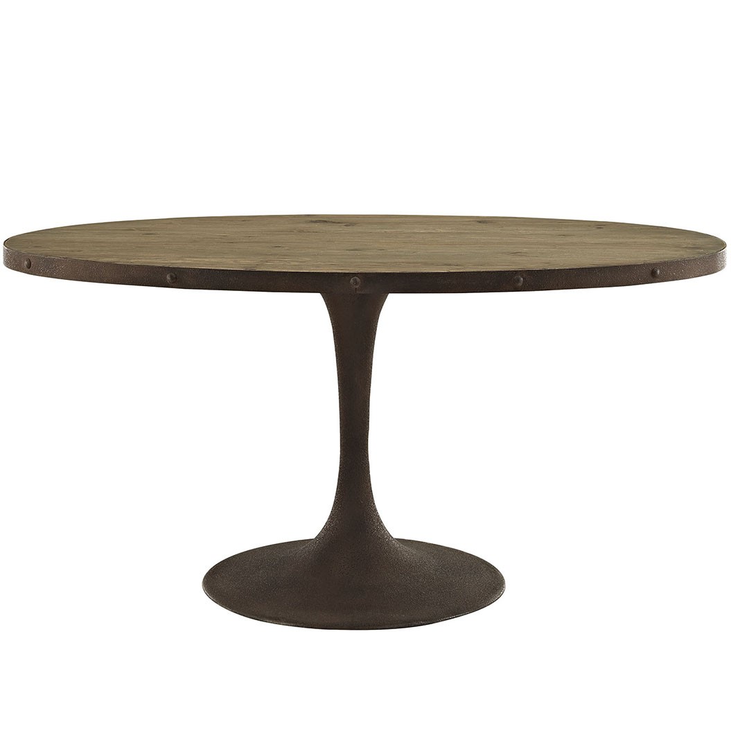Drive 60" Oval Wood Top Dining Table