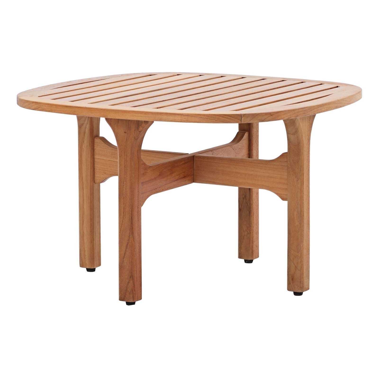 Saratoga Outdoor Patio Teak Coffee Table in Natural