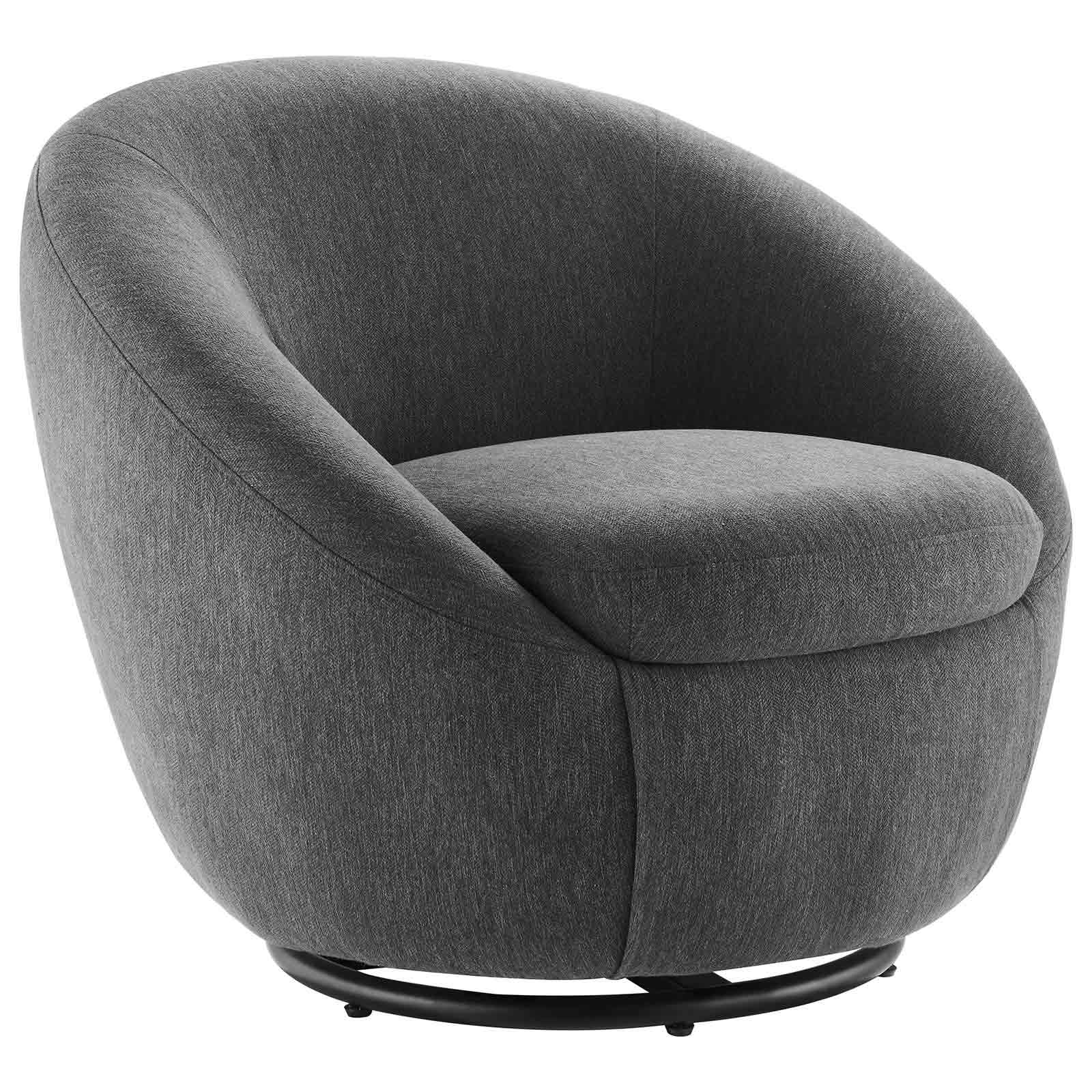 Buttercup Fabric Upholstered Upholstered Fabric Swivel Chair