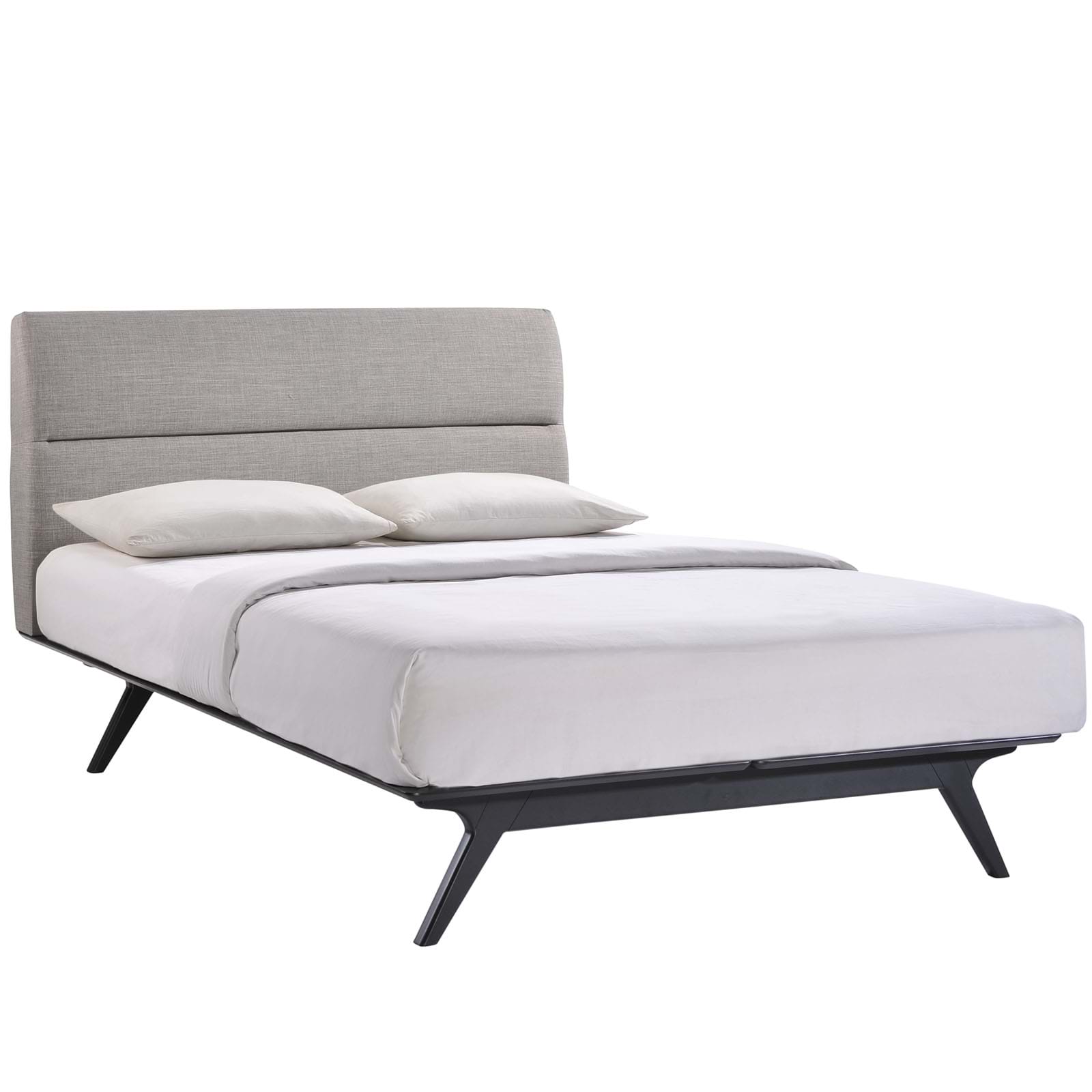 Addison Queen Bed in Black Gray