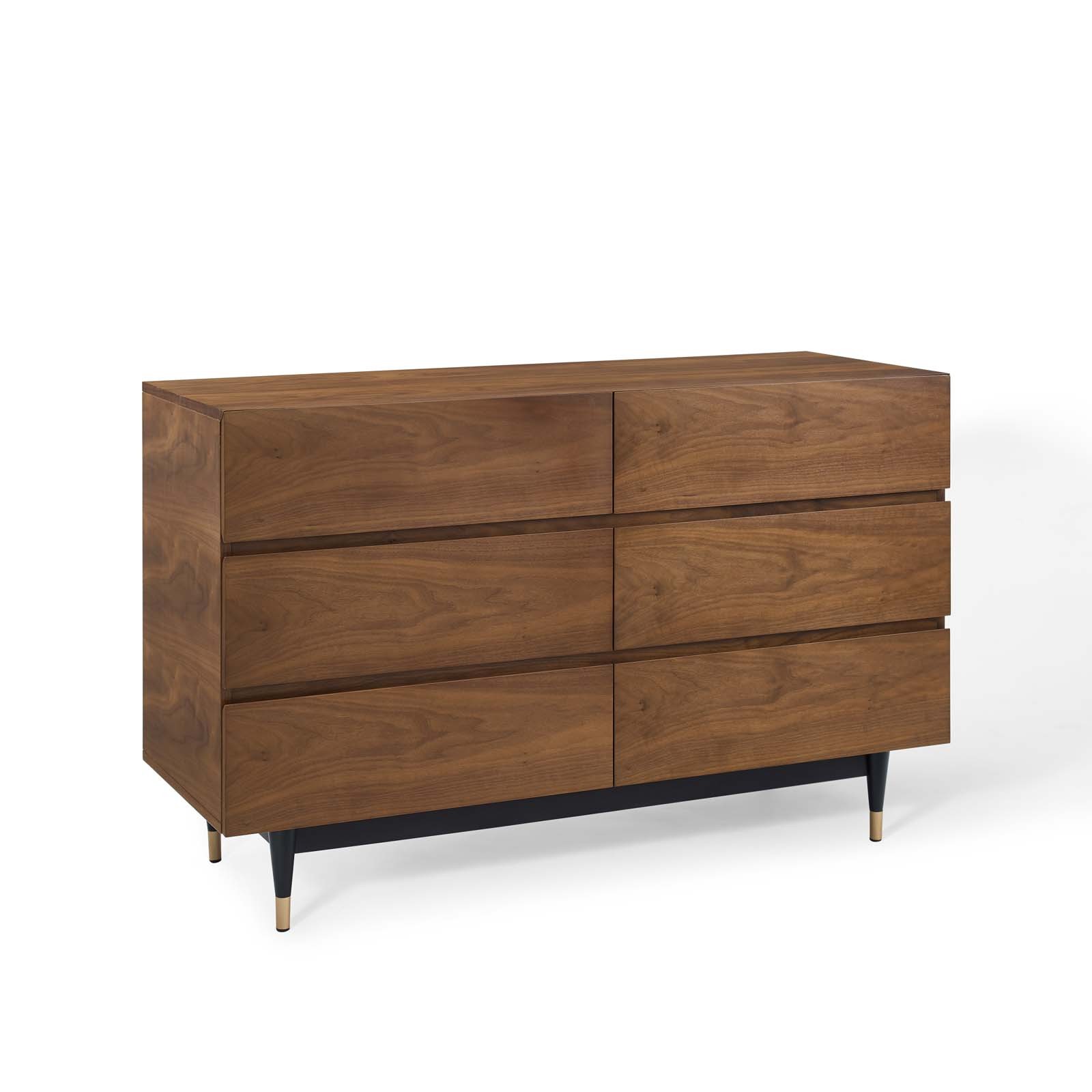 Caima 6-Drawer 	Dresser in Walnut