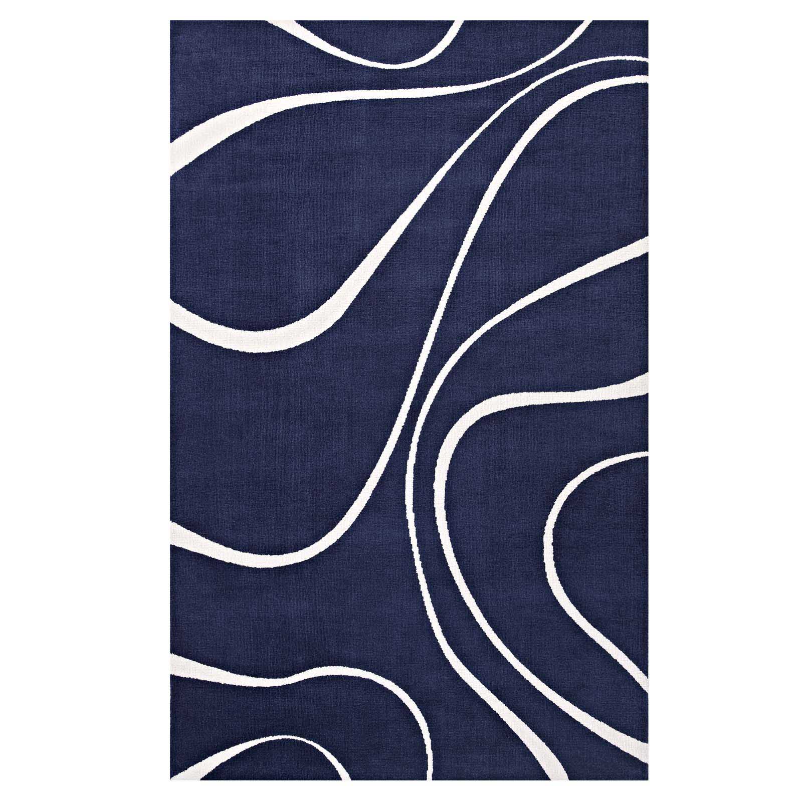 Therese Abstract Swirl 8x10 Area Rug