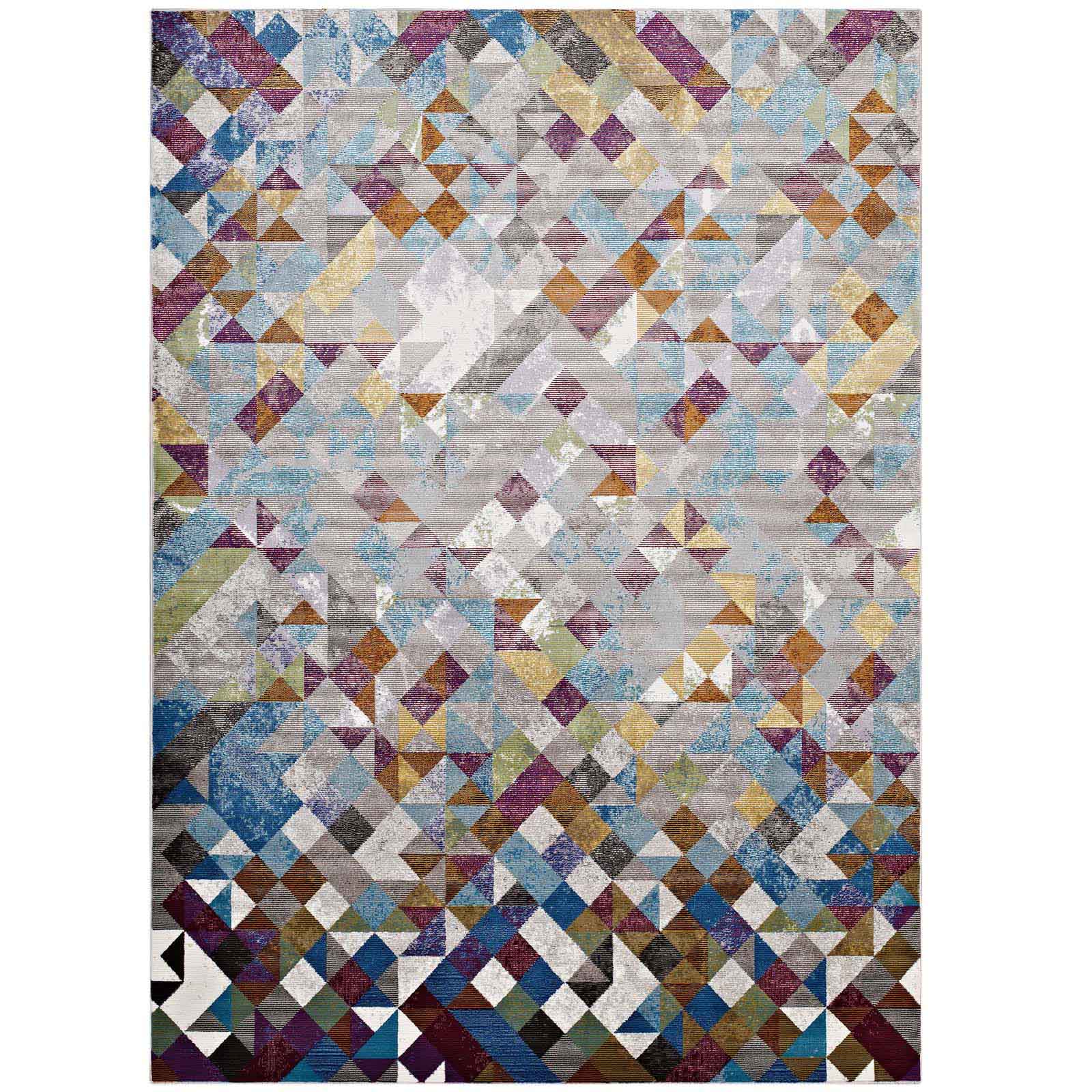 Lavendula Triangle Mosaic 4x6 Area Rug