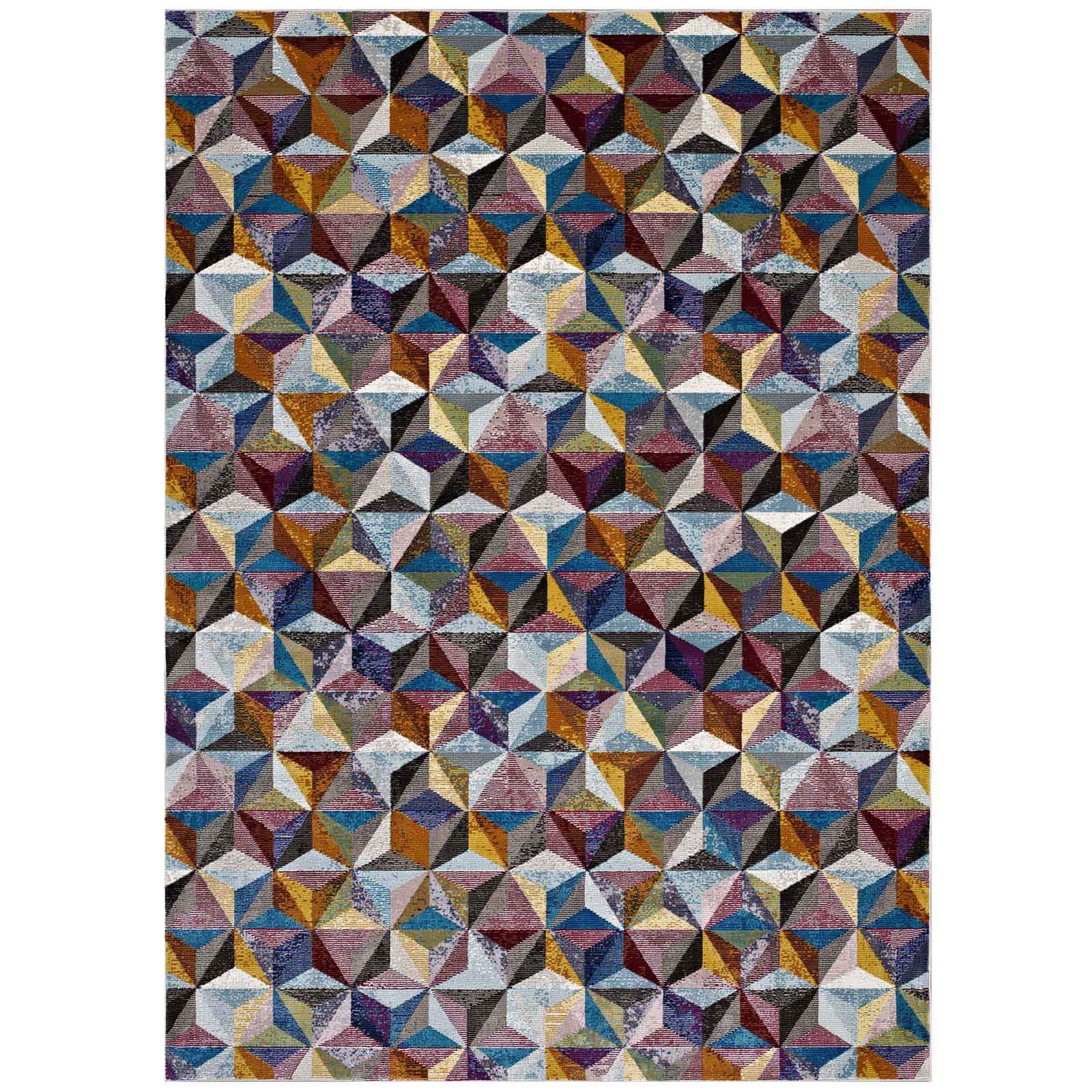 Arisa Geometric Hexagon Mosaic 4x6 Area Rug
