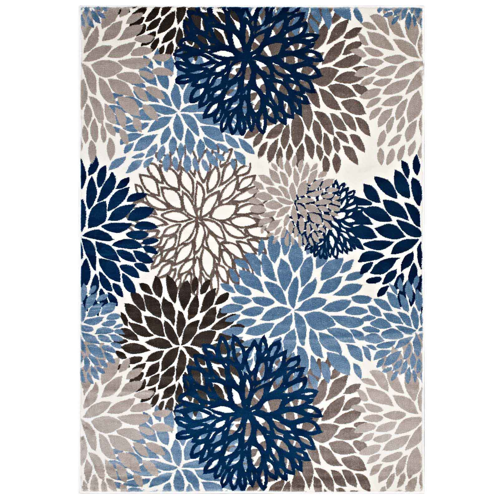 Calithea Vintage Classic Abstract Floral 5x8 Area Rug