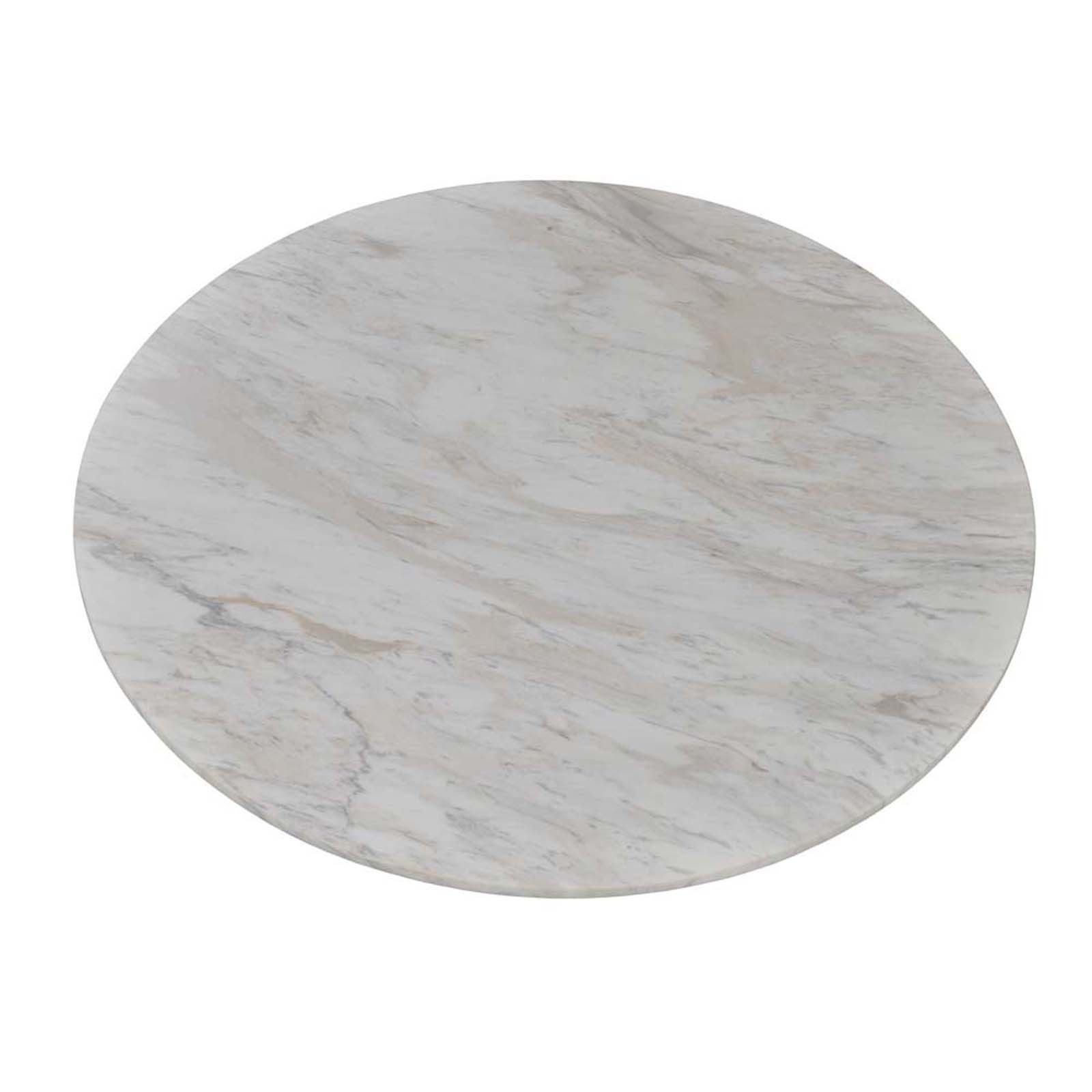 32" White Carrara Italian Marble Round Table Top