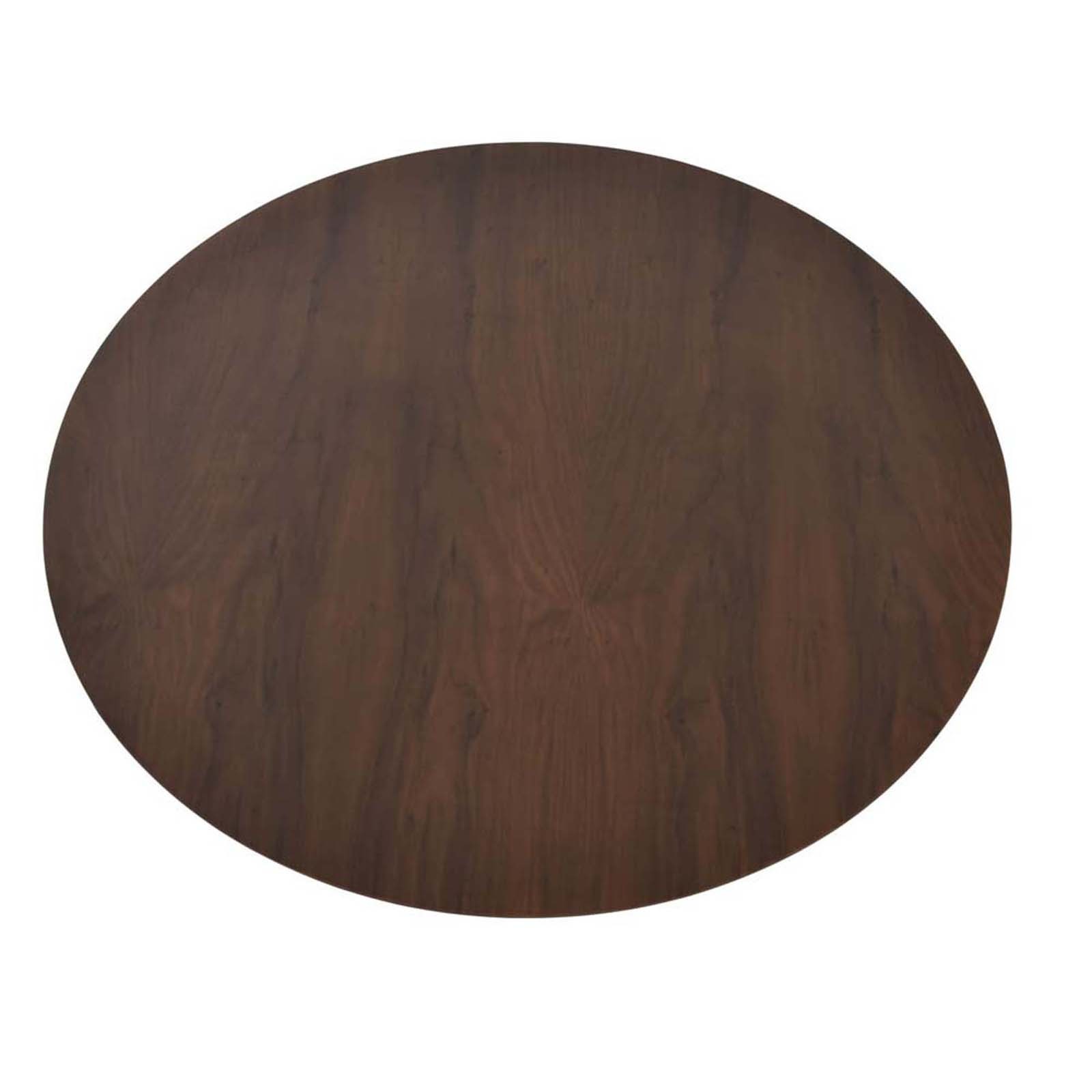 36" Walnut Veneer Finish Wood Plus Round Table Top
