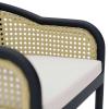 Melbourne Outdoor Patio Dining Armchair in Ivory White