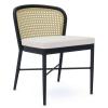 Melbourne Outdoor Patio Dining Side Chair in Ivory White