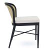 Melbourne Outdoor Patio Dining Side Chair in Ivory White