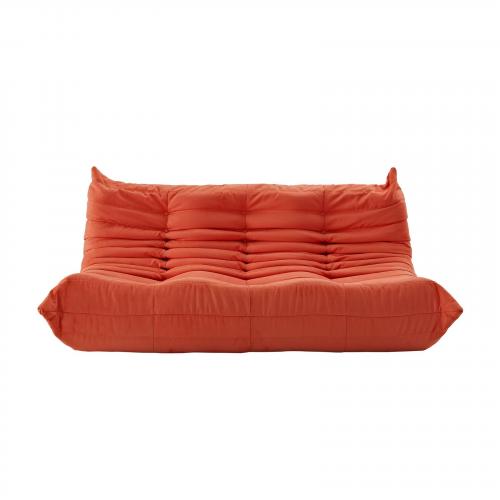 Waverunner Sofa Couch in Orange
