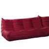 Waverunner Sofa Couch in Red
