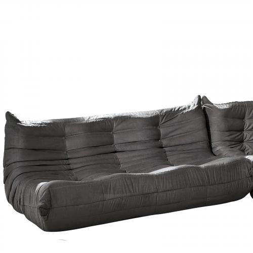 Waverunner Sofa Couch in Light Gray