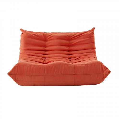 Waverunner Loveseat Sofa Couch in Orange