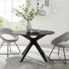 Traverse 47" Dining Table in Black Black