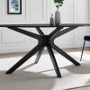 Traverse 71" Oval Dining Table in Black Black