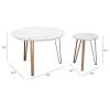 Caen Accent Table Set of 2 in White