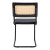 Cerro Dining Chair Set of 2 in Black & Natural