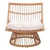 Franco Accent Chair in Beige & Natural