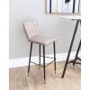 Manchester Bar Chair Set of 2 in Gray