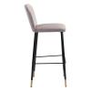 Manchester Bar Chair Set of 2 in Gray