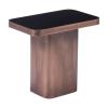 Marcos Side Table in Black & Antique Bronze