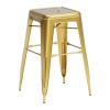 Marius Counter Stool Set of 4 in Brushed Brass