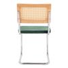 Montrose Dining Chair Set of 2 in Green & Natural