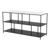Singularity Console Table in White & Black
