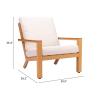 Terrio Accent Chair in Beige & Natural