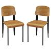 Cabin Dining Side Chair Set of 2 in Walnut