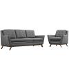Beguile Fabric 2 Piece Living Room Set