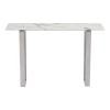 Atlas Console Table Stone & Brushed Stainless Steel