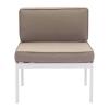 Golden Beach Middle Chair White & Taupe