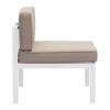 Golden Beach Middle Chair White & Taupe