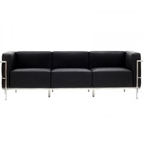 Le Corbusier Style Grande Three Seater Sofa - Leather