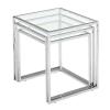 Pasos Nesting Table Clear Glass