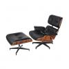 Classic Mid-Century Plywood Lounge Chair & Ottoman