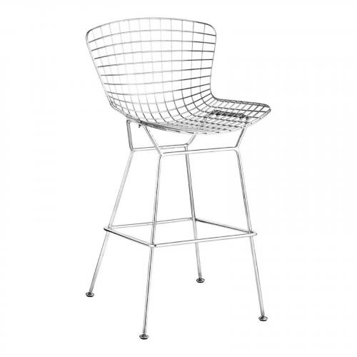 Wire Bar Chair Chrome Set of 2