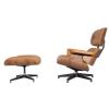 MOD Lounge Chair & Ottoman Terracotta Walnut