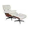MOD Lounge Chair & Ottoman White Palisander