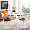 Lippa 54" Round Wood Top Dining Table with Tripod Base in White