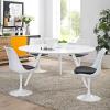 Lippa 60" Round Wood Top Dining Table with Tripod Base in White
