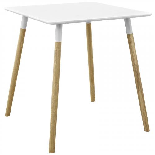 Continuum 28" Square Dining Table in White